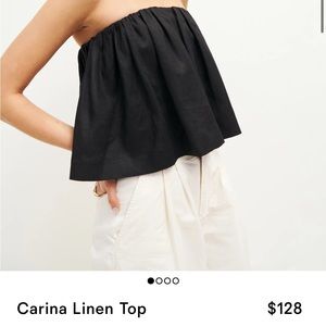 The reformation carina linen top size M🥰